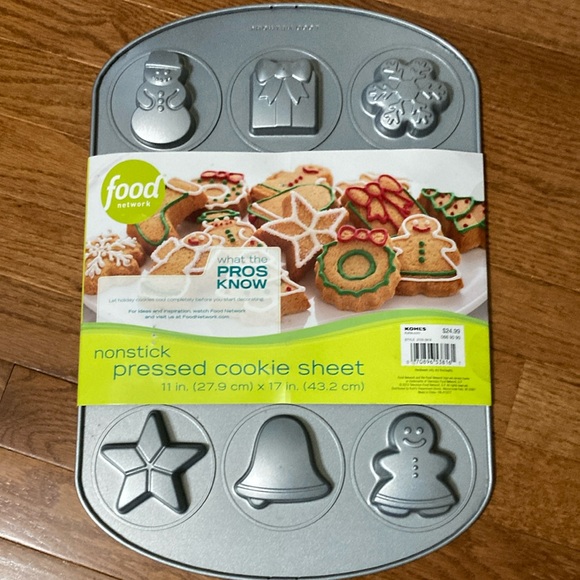 Food Network NONSTICK PRESSED COOKIE SHEET - Picture 2 of 12